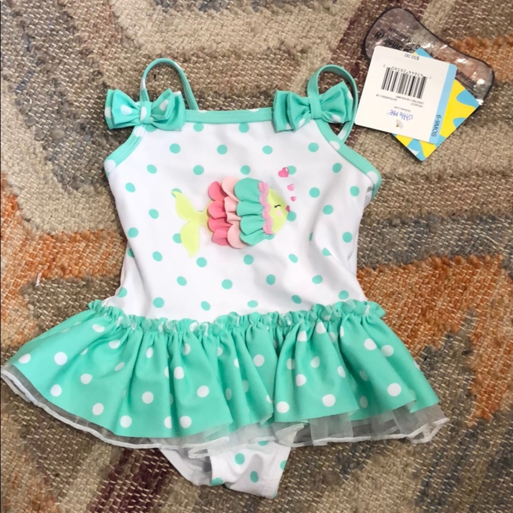Little Me baby girl swimsuit  6-9 months
